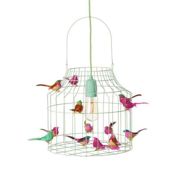 Deckenlampe Kinderzimmer minze Vögel